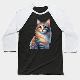 The Doodle Cat Baseball T-Shirt